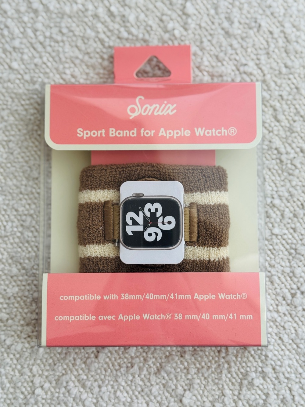 NEW Sonix Sport Apple Watchband - Cocoa Stripe